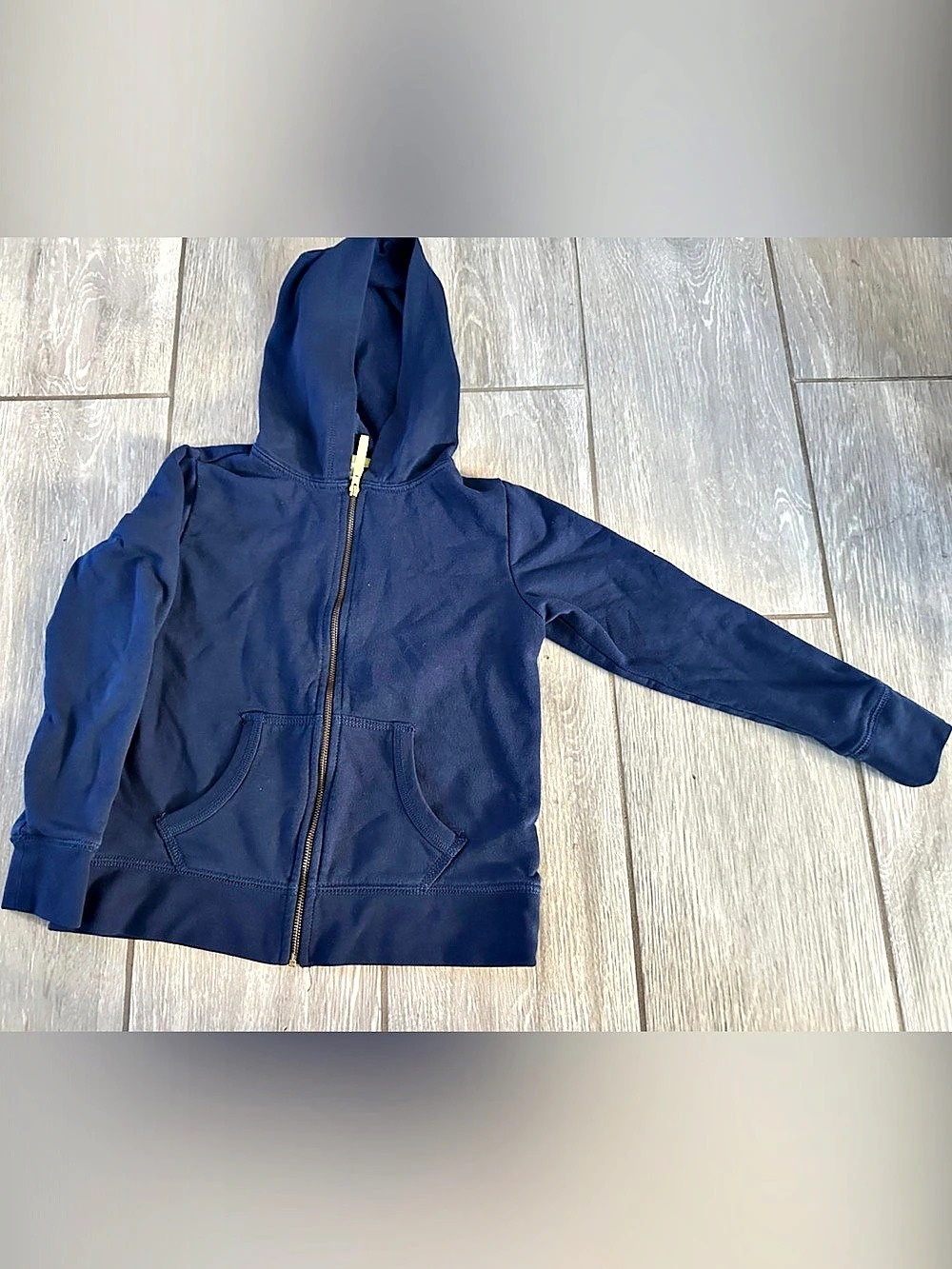 crewcuts Girls M (8-9) Blue Hooded Jacket